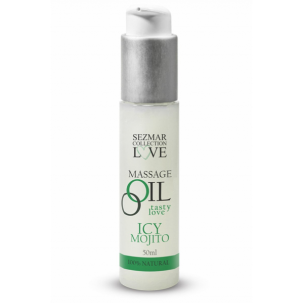 Huile de massage comestible mojito menthe 50ml 